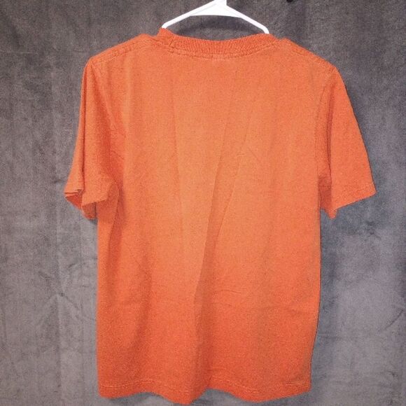 Lucky Brand Vintage 90/Y2K Orange T-Shirt Size Large EUC P2P 20 in - Picture 4 of 6